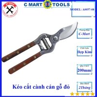 Kéo cắt cành cán gỗ đỏ  A0057-08 C-MART