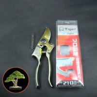 Kéo cắt cành cây Tiger ZS-210 thép SK5 Nhật Bản (hàng loại 1) thiết kế mới tăng lực bấm