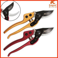 Kéo cắt cành, tỉa cây trợ lực Nhật Kapusi K-8642 200mm, thép SK5, HRC 59, BH 12 tháng