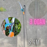 Kéo cắt cành trên cao 3.5m SPRO9-3M mỏ cắt lớn và sào rút inox cứng cáp