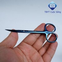 Kéo Cắt Chỉ Cong full xanh 11,5 cm.