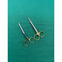 Kéo cắt chỉ cong lượn sóng chuôi vàng thẩm mỹ (Cao Cấp)