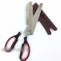 Kéo cắt gà, cá, thái thực phẩm đa năng Hàn Quốc GG160 lưỡi thép không gỉ, cán ABS dài 30cm