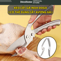 Kéo cắt gà inox, thiết kế đa chức năng, làm dao thái, cạo vảy cá, mở nắp bia thương hiệu Decohome