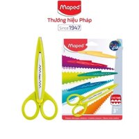 Kéo cắt giấy MAPED hình răng cưa 5 mẫu lưỡi
