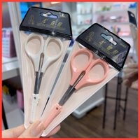 Kéo cắt lông mi giả đầu nhọn vuốt cong, có nắp đậy an toàn sau khi sử dụng