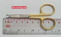Kéo cắt lông mũi cao cấp cán vàng