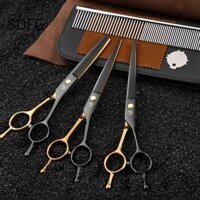 Kéo cắt lông thú cưng mỏng SDFG, Kéo chải lông cho chó và đen cong, Thép không gỉ an toàn 7 '' Sharp Pet Hair Grooming Scissor