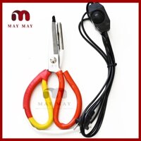 Kéo cắt nhiệt công tắc đen có núm vặn điều khiển cắt vải không tưa
