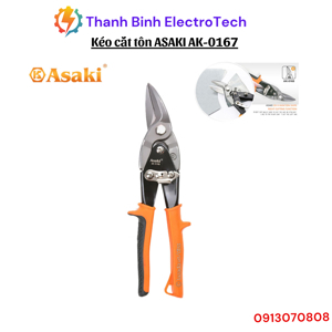 Kéo cắt phải tole Asaki AK-0167, 10”/250mm