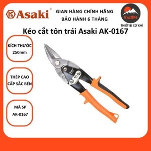 Kéo cắt phải tole Asaki AK-0167, 10”/250mm