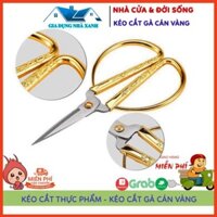 Kéo Cắt Thực Phẩm, Kéo Cắt Gà Cán Vàng Vảy Rồng Siêu Bén