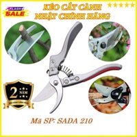Kéo Cắt Tỉa Cành Cây Nhật Bản SADA 210 Chính Hãng - hàng Loại 1 Lưỡi Thép Siêu Sắc Tặng Kèm Lò Xo Dự Phòng