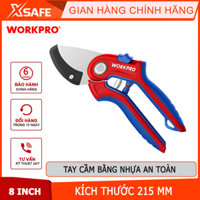 Kéo cắt tỉa cành Workpro - WP332010 tay cầm bằng nhựa, lưỡi dao SK5, kích thước: 8 inches chính hãng