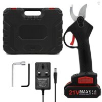 Kéo cắt tỉa điện cầm tay không dây cầm tay 21V có hộp đựng pin Lithium 1200mAh có thể sạc lại & bộ sạc nhánh cây cắt tỉa cắt tỉa đường kính cắt 30mm