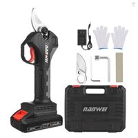 Kéo cắt tỉa điện không dây không chổi than 21V có thể sạc lại 10Ah Pin Lithium Nhánh cây cắt tỉa Đường kính cắt 30mm với lưỡi thay thế 2000mAh