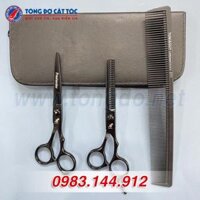 Kéo cắt tỉa tóc FREELANDER tặng kèm bao da, lược Toni&Guy