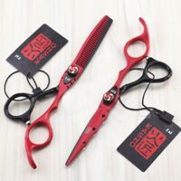 Kéo cắt tóc kasho đỏ đen