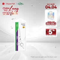 Kéo Cắt Tóc Thép Không Gỉ Cao Cấp KỀM NGHĨA KT.703 16,8cm - Tặng Kèm Bao Da (Lưỡi Ngắn)