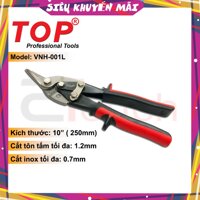 KÉO CẮT TÔN CAO CẤP 10" LƯỠI CONG PHẢI (CÁN ĐỎ) TOP VNH-001L