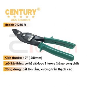 Kéo cắt tôn Century 01235-R, 10"