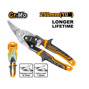 Kéo cắt tôn CrMo 10" (cắt trái) INGCO HTSN2610L