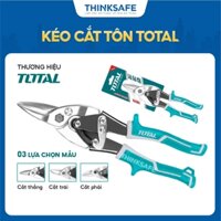 Kéo cắt tôn TOTAL chiều dài 250mm kéo cắt tole cắt thép carbon, thép không gỉ, Kéo cắt xương thạch cao  - Thinksafe