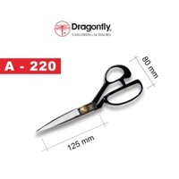 KÉO CẮT VẢI CHUYÊN DỤNG HÀN QUỐC THƯƠNG HIỆU DRAGONFLY - MÃ A220 - 9 INCH