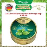 Kẹo Cavendish & Harvey vị CLEAR MINT 200gr - Hương vị Bạc Hà thanh mát tuyệt vời từ Đức