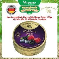 Kẹo Cavendish & Harvey Wild Berry 175g Hộp Thiếc - Kẹo Đức vị Trái Cây Tự Nhiên