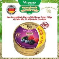 Kẹo Cavendish & Harvey Wild Berry 210g Hộp Thiếc - Kẹo Đức vị Trái Cây Tự Nhiên