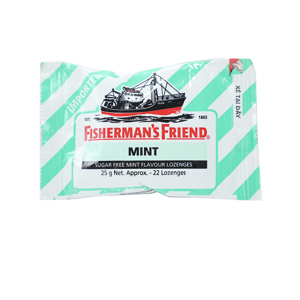 Kẹo Cay Con Tàu Fisherman's Friend Vị Bạc Hà Gói 25g