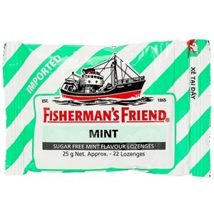 Kẹo Cay Con Tàu Fisherman's Friend Vị Bạc Hà Gói 25g