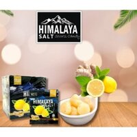 KẸO CHANH MUỐI HIMALAYA SALT HỘP 12 GÓI (1 GÓI 6 VIÊN)- thông cổ, mát họng, bù khoáng và vitamin C