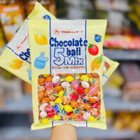 🍫Kẹo Chocolate Ball mix 5 vị Takaoka 140GR🫐🍋🍓- Hàng nội địa Nhật