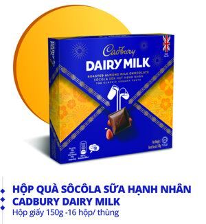 Kẹo Chocolate Cadbury Dairy Milk (150g)