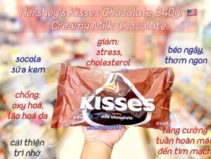 Kẹo Chocolate Hershey's Kisses 340g