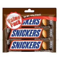 Kẹo Chocolate Snickers (51G x 3 Thanh)