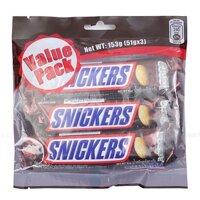 Kẹo Chocolate Snickers (51G x 3 Thanh)