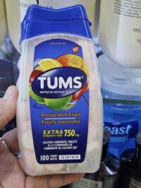 Kẹo chống đầy hơi, trị đau bao tử TUMS GSK 100 viên của Canada