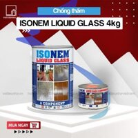 Keo chống thấm trong suốt ISONEM LIQUID GLASS 4kg