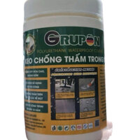 KEO CHỐNG THẤM TRONG SUỐT GRUPON 1 KG, Là Acrylic đơn thành phần có màu trong suốt, Chống thấm trên tất cả các bề mặt.