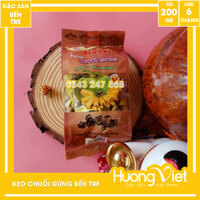 Kẹo chuối gừng nước cốt dừa đậu phộng Bến Tre 200g