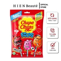 Kẹo Chupa Chups Faces Flat Lollipops 35 Pack - Úc