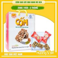 Kẹo cốm gạo lức đậu xanh mè đen Tân Huê Viên (Hộp 250g)