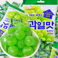 Kẹo cứng hương nho xanh phong cách Hàn Quốc Longke, kẹo nho xanh số lượng lớn, kẹo ăn vặt hot trên mạng, kẹo cưới, tiệc chiêu đãi bán buôn