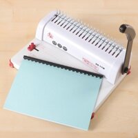 Keo dán A4, kẹp giấy, máy đóng sách, nhẫn nhựa, nhẫn keo 21 lỗ, nhẫn keo lược 6-20mm/100 miếng, màu đen và xanh