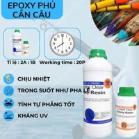 Keo Dán Cần Câu, Keo AB Trong Suốt Dán Cần Câu, Phủ Khoen Chỉ Cần Câu - Bộ 450g