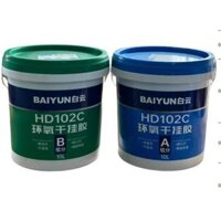 Keo Dán Chuyên Dùng cho Gạch khổ lớn - Đá nung kết - Gốc Epoxy 2 Thành Phần - Baiyun HD102C