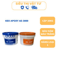 Keo dán đá 2 thành phần Apoxy AE-3000 cặp 20kg, bộ có 2 màu xám, màu trắng